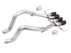Chevrolet Corvette C7 Performance Exhaust - Rear - AWE Tuning - Axle-Back Track Edition - Black - `14-`19